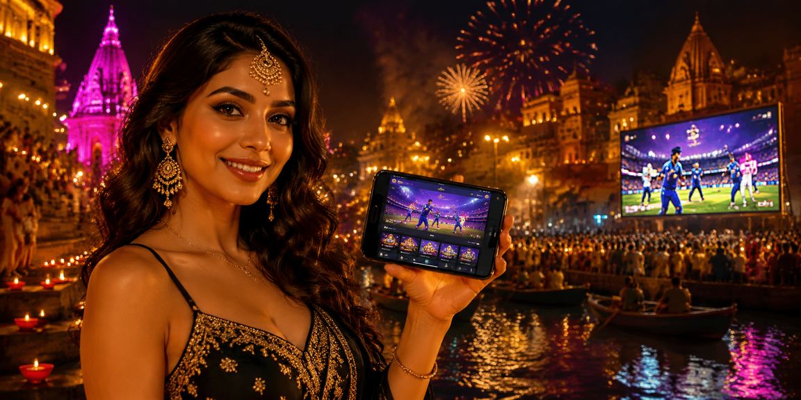 Varanasi mobile casino and Bollywood theme scene
